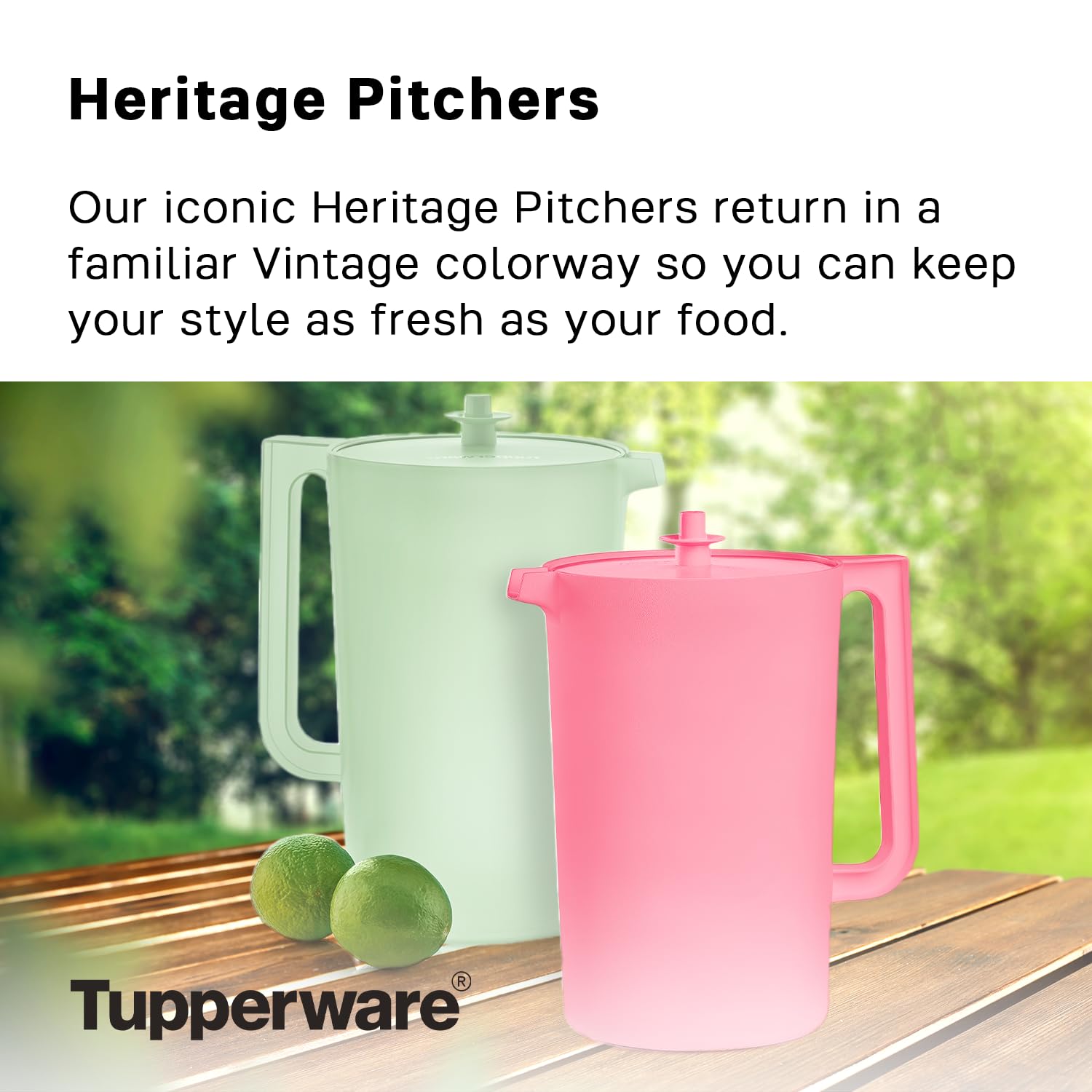 Tupperware Heritage 1 Gallon Pitcher in Mint - Dishwasher Safe & BPA Free