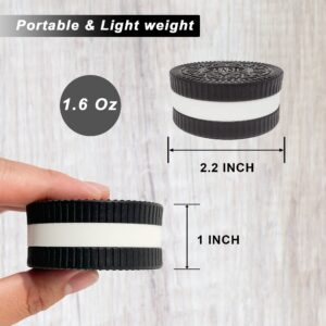 2.2 Inch Herb and Spice Grinder, Pocket Grinder with Biscuit Cookie Shaped Design