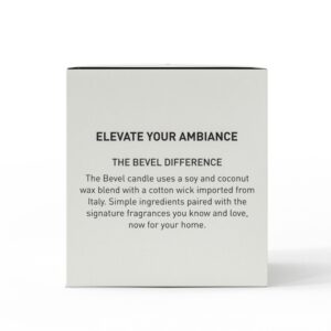 Bevel Supreme Oak Candle, Soy and Coconut Wax Blend, Luxury Scented Candle for Home, Elevate Your Ambiance, 60 Hour Burn Time, 9oz