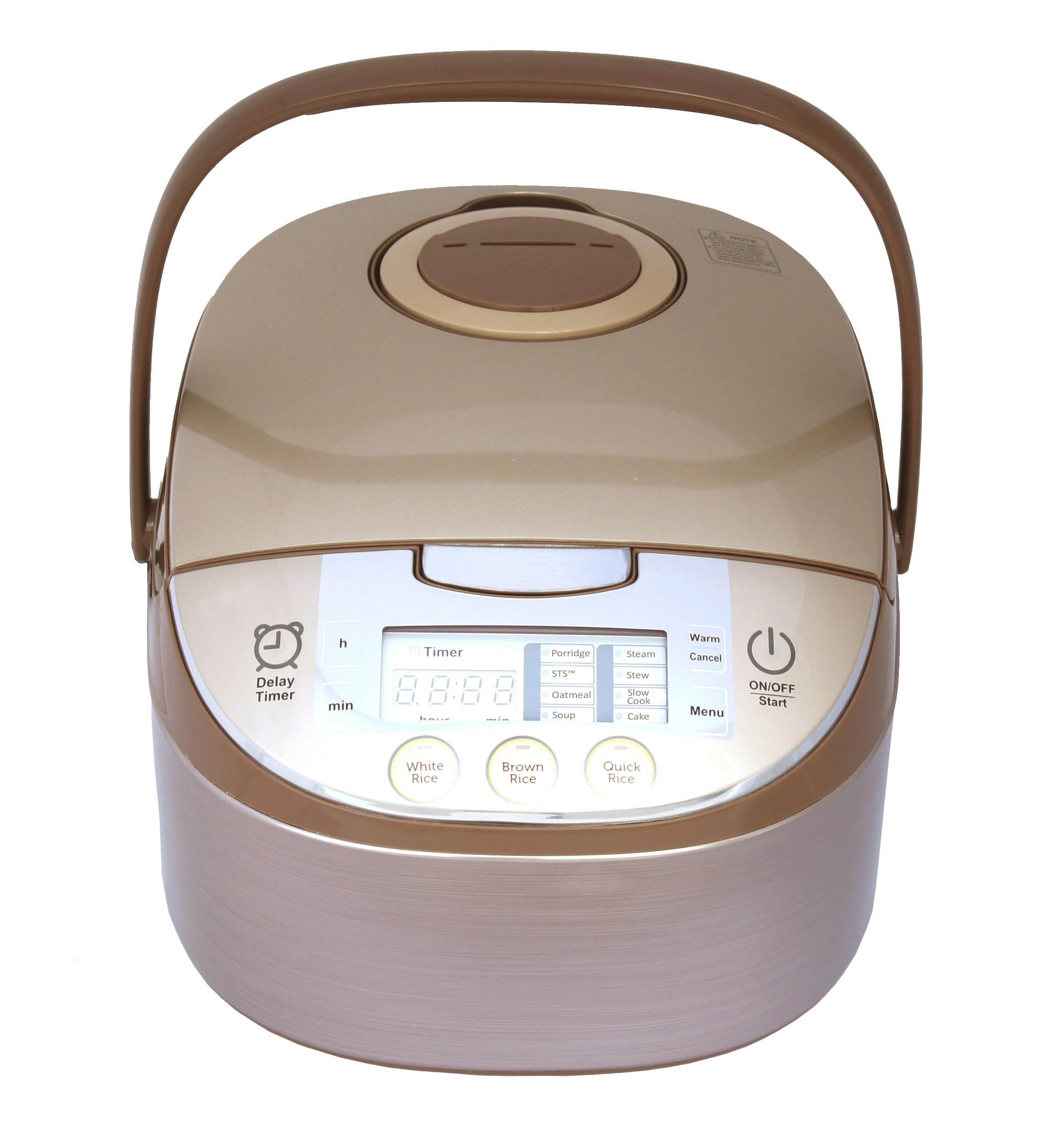 SPT RC-1206 6 Cups Multi-functional Rice Cooker: Brown Rice, White Rice, Porridge, Oatmeal, Soup, Steam, Stew, Slow Cook and Cake