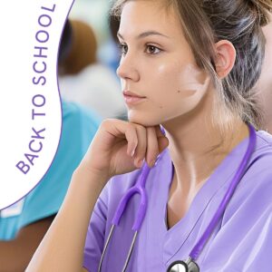 FriCARE Purple Stethoscopes for Nurses, Classic Dual Head Stethoscope Kit Medical Supplies, RN, LPN, LVN, Nursing School Students, Home Health Use