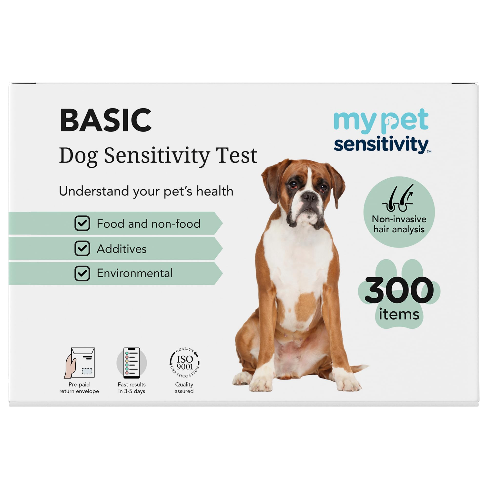 My Pet Sensitivity Test - Home Dog Sensitivity Test | 300 Items Checked | Fast 3-5 Day Results | Painless Hair Sample Method | Food, Environment & Additives Analysis | All Dog Breeds & Ages