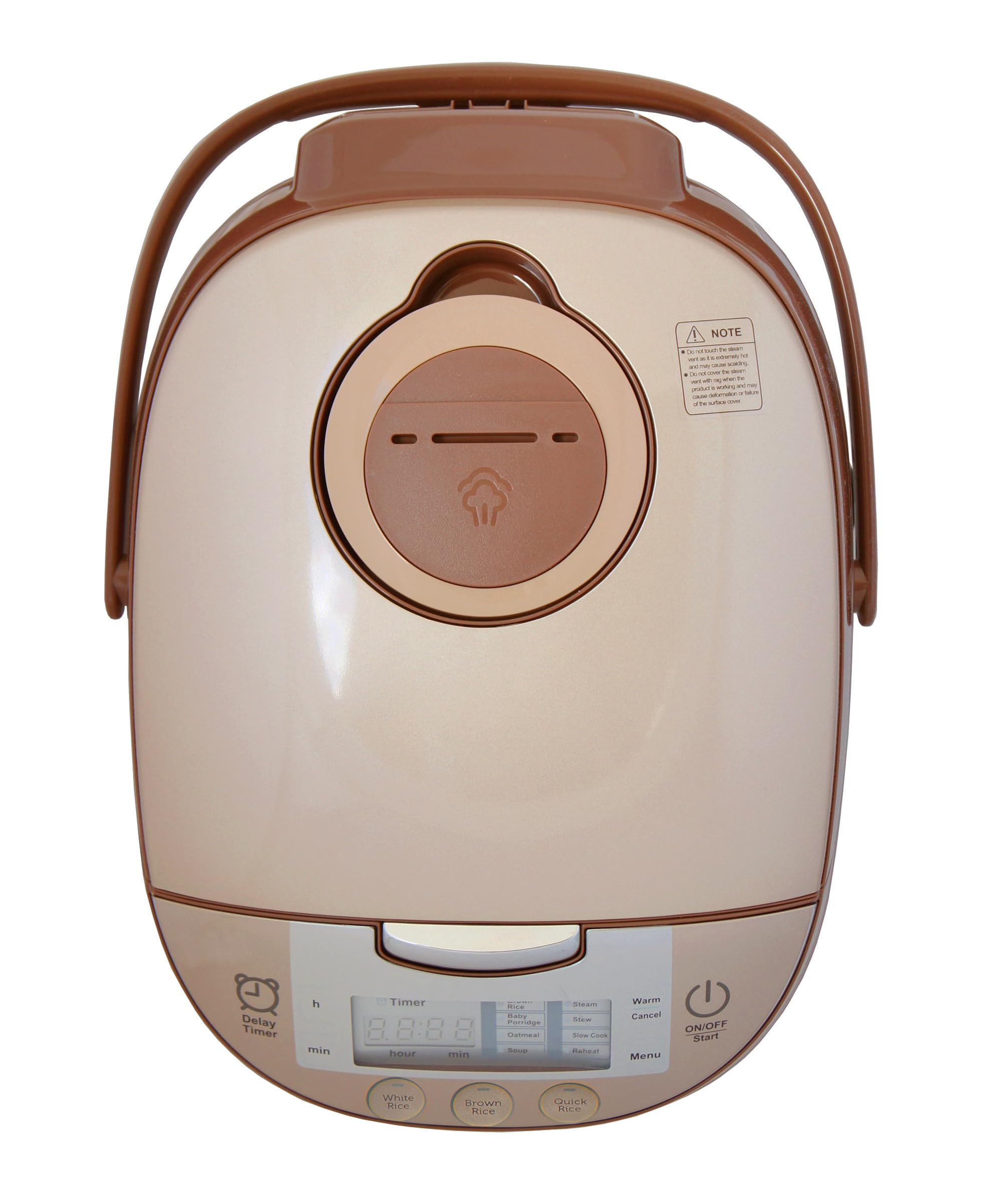 SPT RC-1206 6 Cups Multi-functional Rice Cooker: Brown Rice, White Rice, Porridge, Oatmeal, Soup, Steam, Stew, Slow Cook and Cake