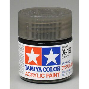 tamiya acrylic x19 glosssmoke tam81019 plastics paint acrylic