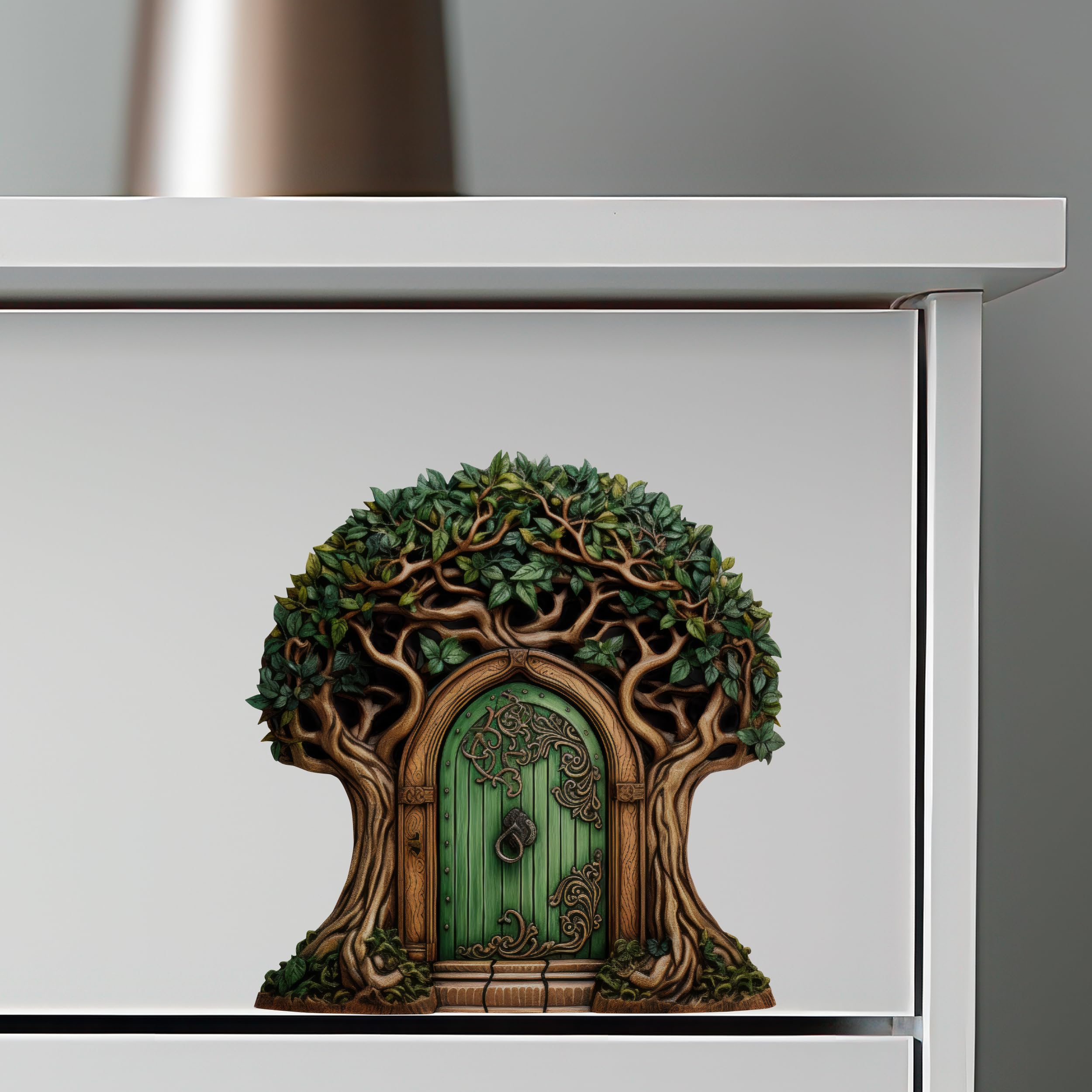 Beautiful Tree Fairy Door Wall Sticker - Removable Wall Decal