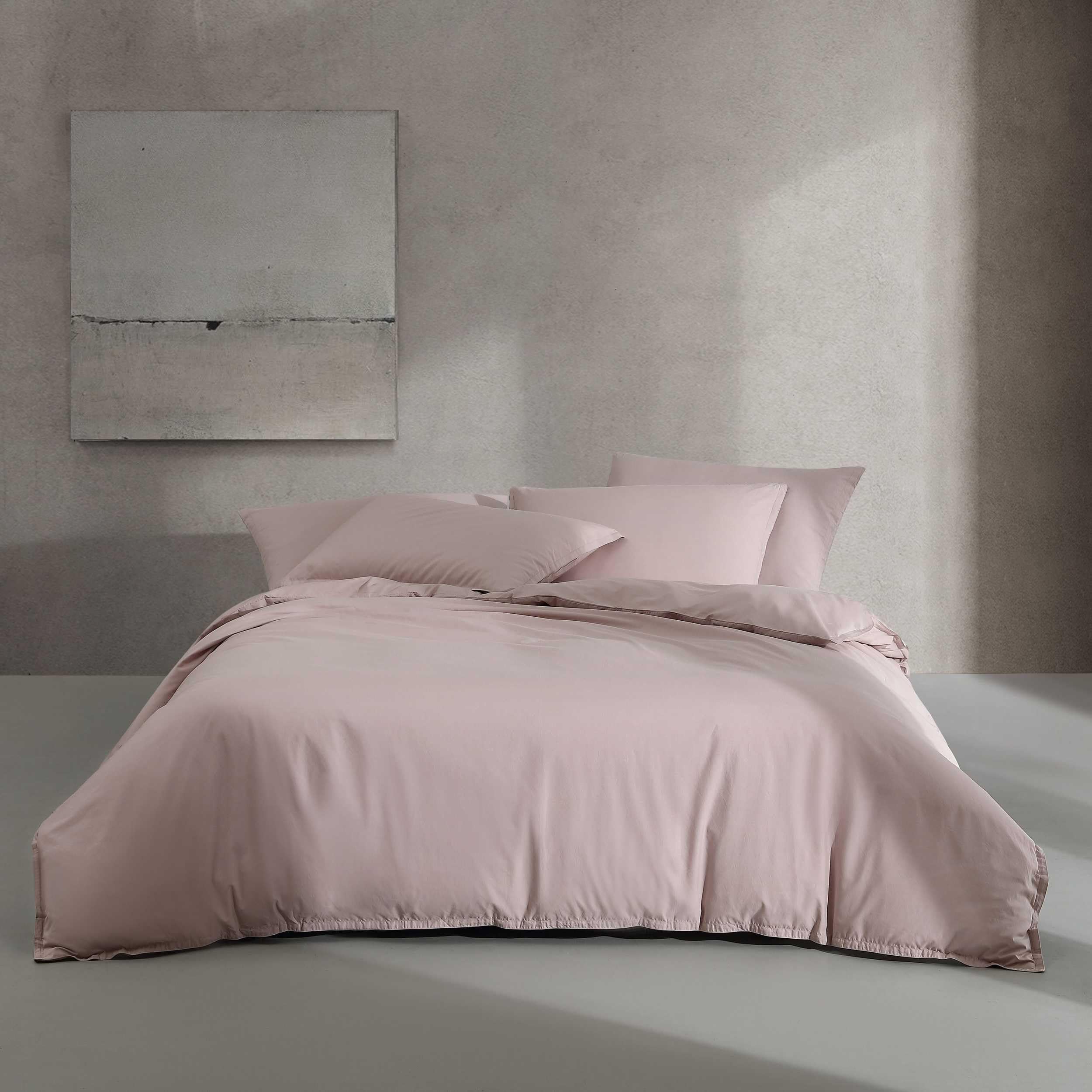 Calvin Klein - Queen Duvet Cover Set, Luxuriously Soft Percale Bedding, Sustainable Fabric Construction (Naturals Solid Fresh Taupe, Queen)