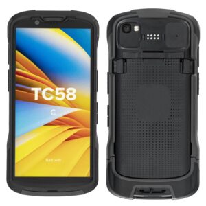 tc53 protective cover bumper case for zebra symbol tc53 tc58 handheld barcode scanner mobile terminal,rugged case black