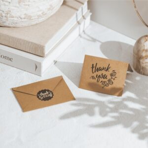 Spokenote - Thank You Card Bundle & Personalized Video Recording QR Code Stickers • Includes: 25 Thank You Cards with Envelopes & 10 Pack of Spokenote QR codes