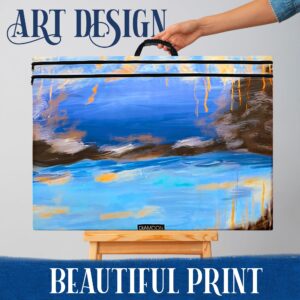 Portfolio Folder for Artwork with New and Inspired Design, Lightweight Art Portfolio Case, Confort Shoulder Strap Art Portfolio Dacron Water Resistant Coating, Portfolio, Art bag