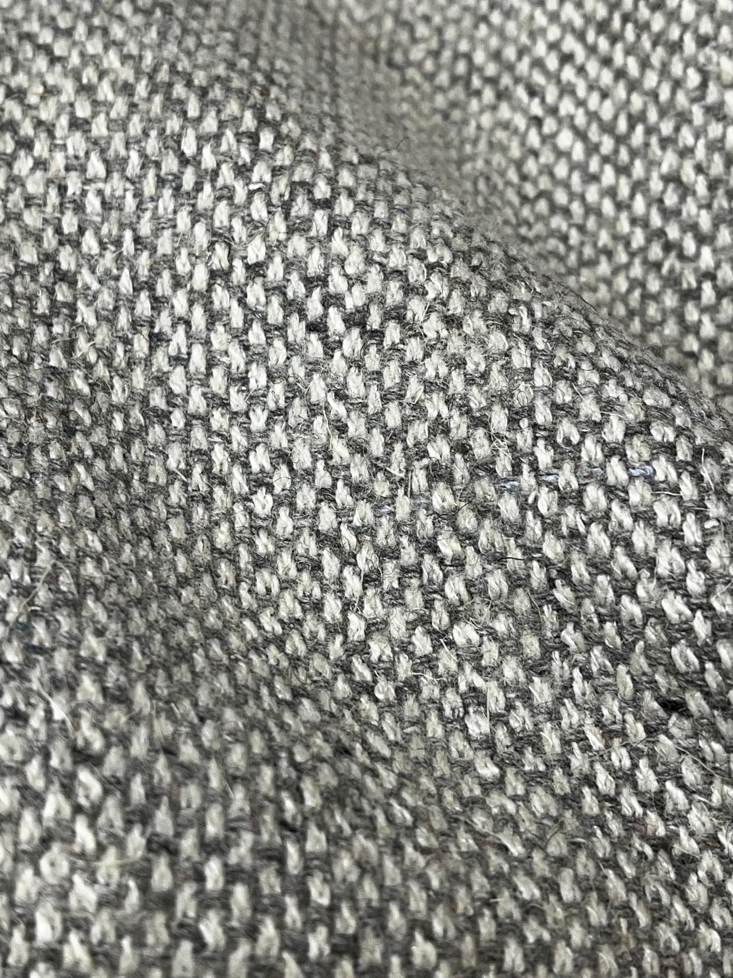 Tuva Textile 40 Yard Bolt of Real Wool Quality Fabric Coating - Multicolor Greys Tweeds Wool Fabric (Heavy Weight with Real Soft Nap and Drape Finishing) High Fancy Quality Wool Tweed Fabric