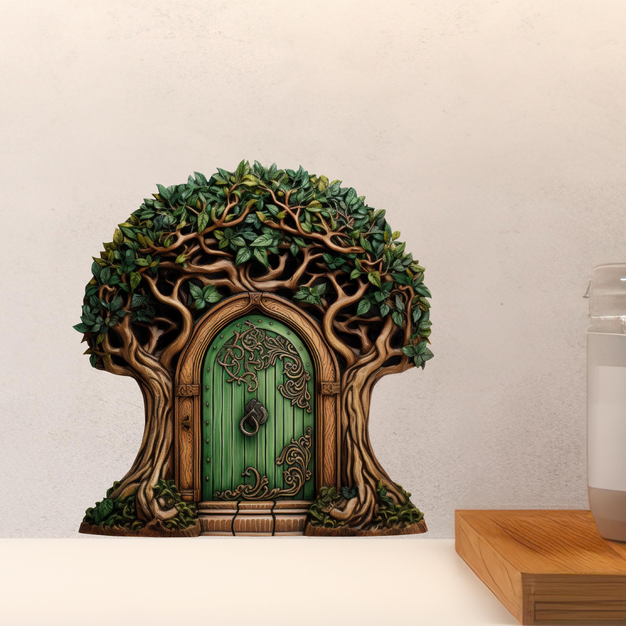 Beautiful Tree Fairy Door Wall Sticker - Removable Wall Decal