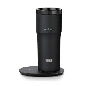 ember travel mug 2+, 12 oz, temperature control smart travel mug, black (with apple find my)