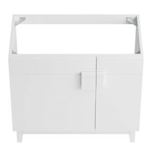 Modway EEI-6400-WHI Miles 36” Bathroom Vanity Cabinet (Sink Basin Not Included), White