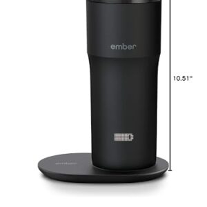 Ember Travel Mug 2+, 12 oz, Temperature Control Smart Travel Mug, Black (with Apple Find My)