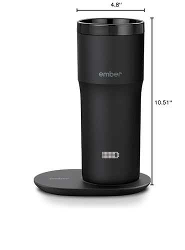 Ember Travel Mug 2+, 12 oz, Temperature Control Smart Travel Mug, Black (with Apple Find My)