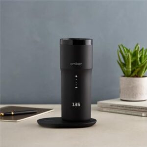 Ember Travel Mug 2+, 12 oz, Temperature Control Smart Travel Mug, Black (with Apple Find My)