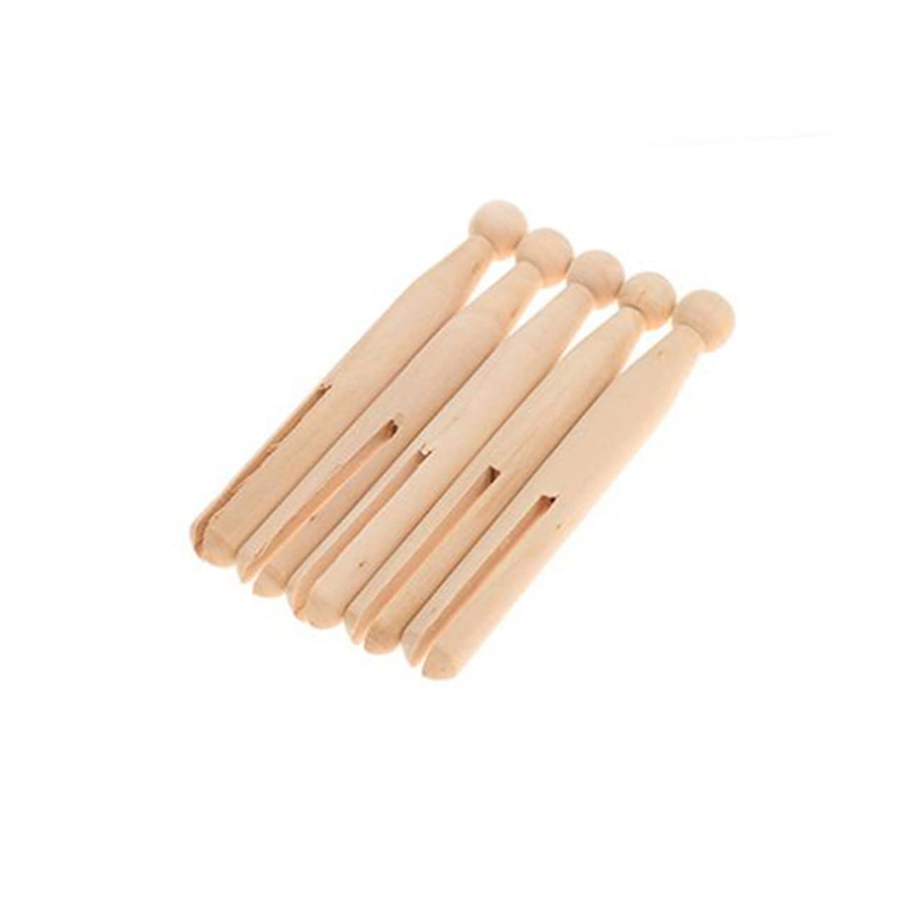 KOMBIUDA 10pcs Wood Mini Dolls Cake Wooden Mini clothespins Picture pegs Colored Wooden clothespins Wooden Sticks for Crafting Old Fashioned Crafts Ornaments Baby Bamboo