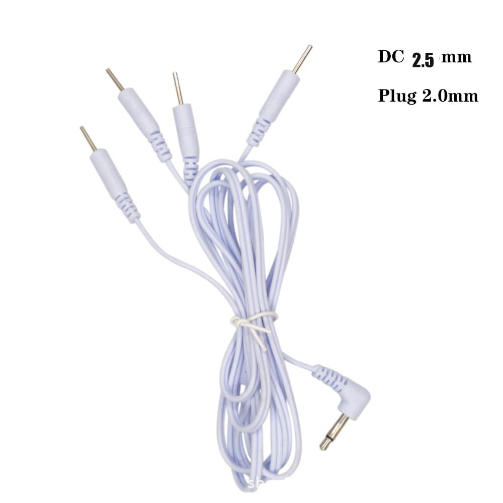 2mm Electrode Wires Cable for TENS Machine Connector Lead Wires,Unit Lead Wires for TENS Electrodes-Pin Electrode Wires-1 to 4,10PCS/Bag (10)