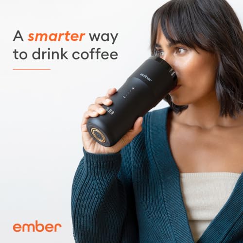 Ember Travel Mug 2+, 12 oz, Temperature Control Smart Travel Mug, Black (with Apple Find My)