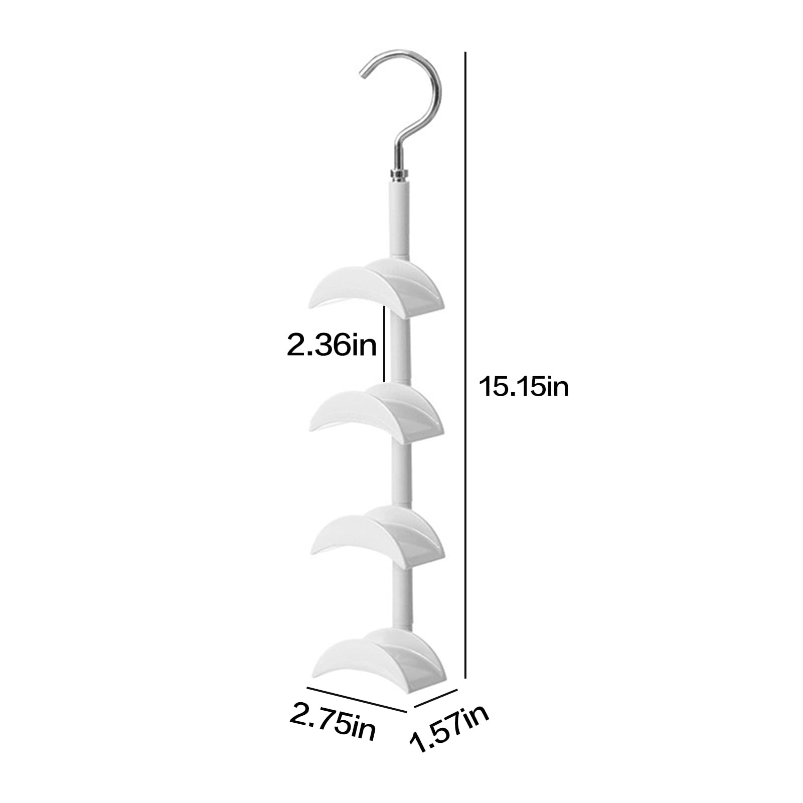 Purse Hanger-360 °Rotation,Hangers, Widened Arc - Not Afraid of Deformation of The Bag Hanger, Premium and Smooth Closet Purse Hanger,Handbag Hanger,Purse Hangers for Closet (White 1 Piece)