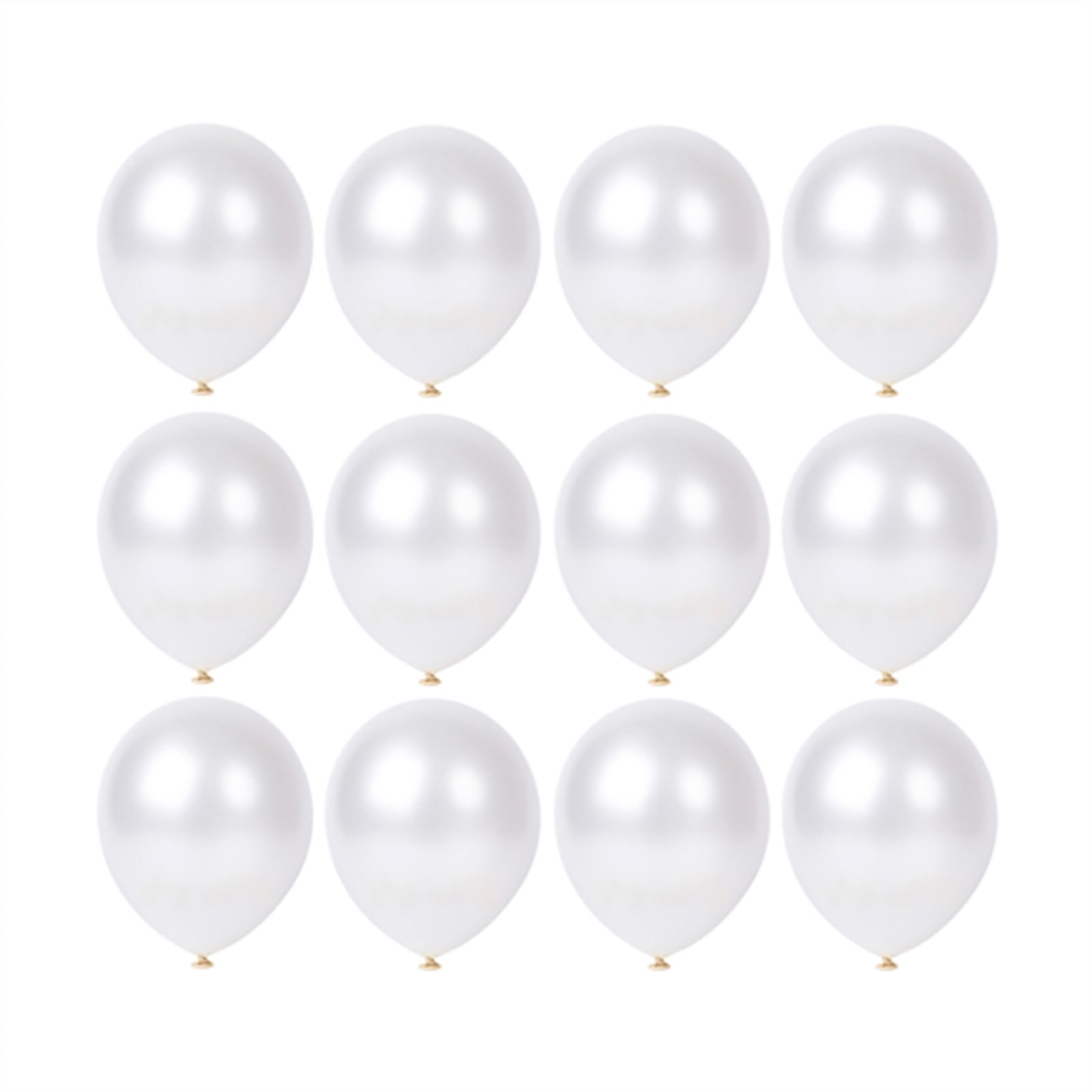 12 inch Pearl White Latex Balloons, 60 pcs Thick Pearl White Balloons for Party Decorations (12inch Pearl white)