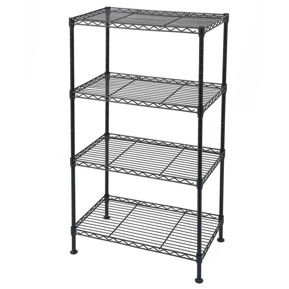 TBMAQ 4-Tier Wire Storage Shelves Adjustable Shelving Units Steel Metal Rack Kitchen