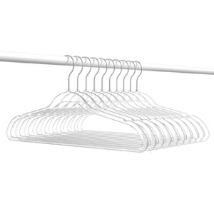 Premium Clear Invisible Acrylic Hangers,Crystal Plastic Hangers,Clear Hangers 50 Pack Ultra Slim & Space Saving Suit Hangers for Coats, Pants & Dress Clothes