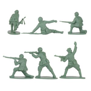 BMC CTS WW2 Italian Plastic Army Men - 24pc Gray-Green Italy Soldier Figures