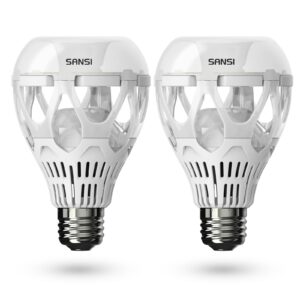 sansi 22w (200 watt equivalent) led light bulb, a21 3000 lumens light bulbs, 5000k daylight e26 base non-dimmable bright led bulbs for home office, 2-pack