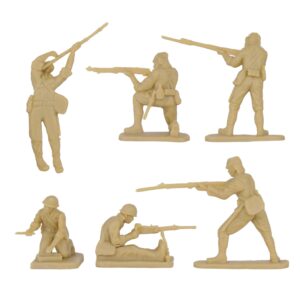 BMC CTS WW2 Japanese Plastic Army Men - 24pc Tan Imperial Japan Soldier Figures