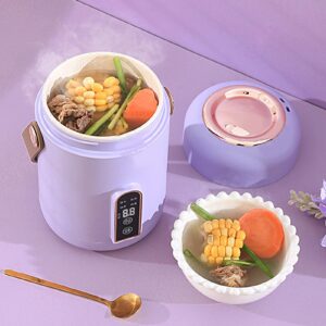 Zerodis Efficient Heating Mini Rice Cooker, Insulated Multifunction Soup Porridge Stewpot with Smart Reservation Function ()