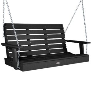 bahia verde riverside porch swing 4ft, black sand