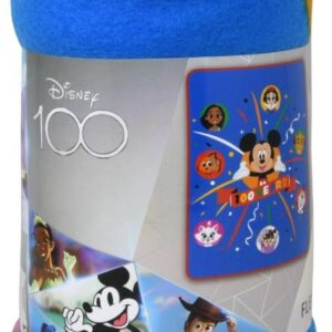 Disney 100th 45x60 Fleece Throw Blanket