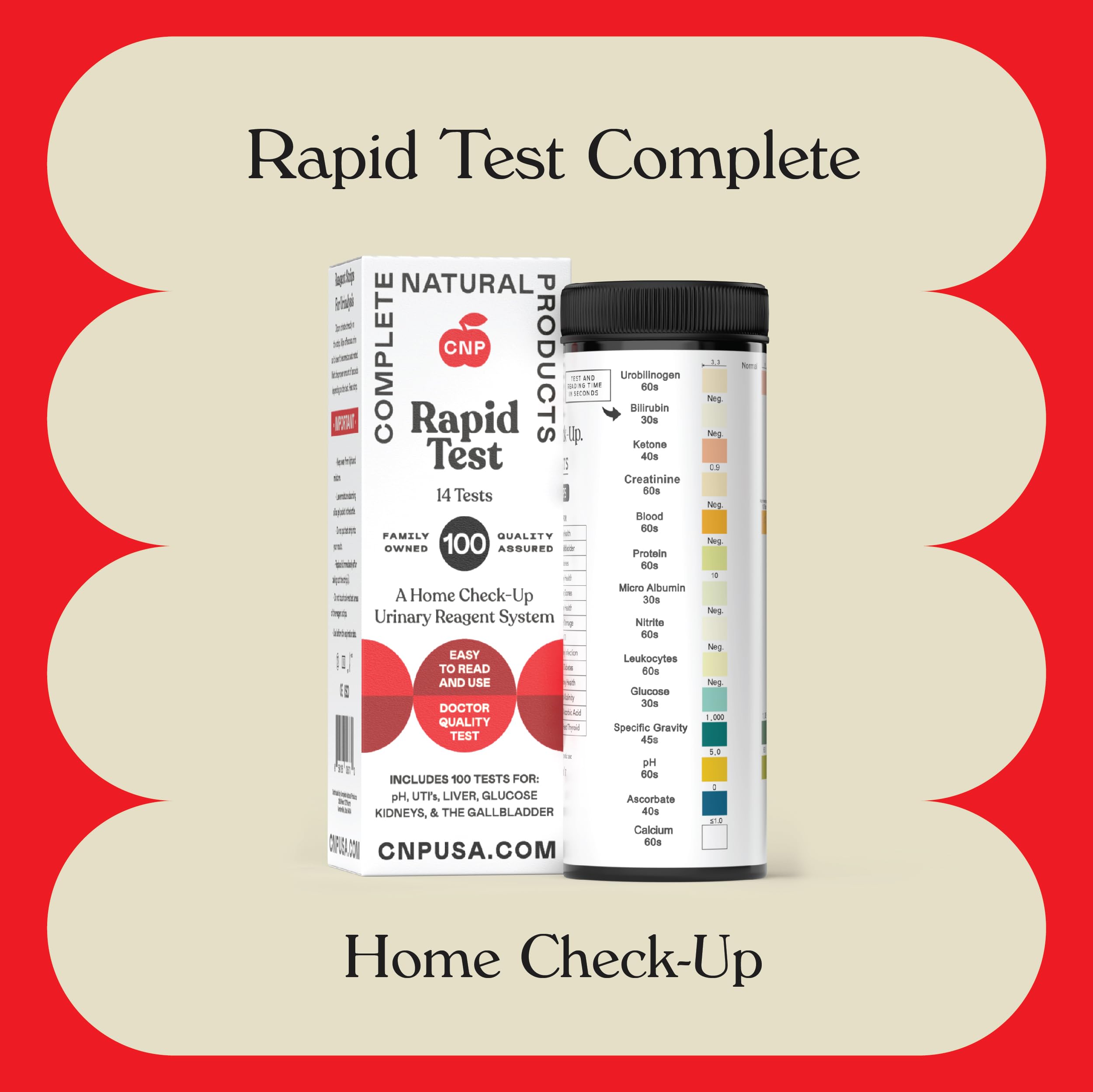 Urinalysis Test Strips 100 Count pH Strips