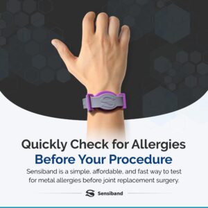 SENSIBAND Metal Allergy Test Band – Test at Home or Anywhere - Tests for Common Metals Used in Piercings & Jewelry - See Your Own Results - Order 3 Weeks Before Surgery.… (Copper)