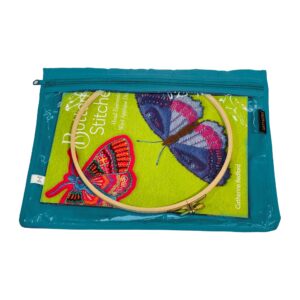 yazzii travel pouch - portable and multifuctional for sewing accessories, crafting, beading, & more - aqua