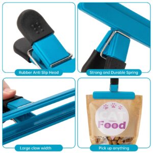 Chip Clips, 9 Pack Food Clips, Large Bag Clips for Food Storage, Snack Clips with Air Tight Seal Grip (3 x L, 6 x S)