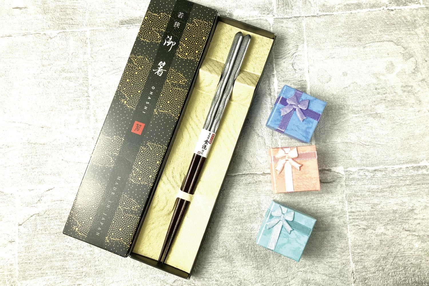 Premium Japanese Chopsticks Reusable [ Made in Japan ] Traditional Lacquer Art Wooden Chopsticks C (Light Drops SV(MK011))