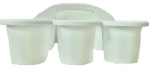 creatology six cup caddy (white)