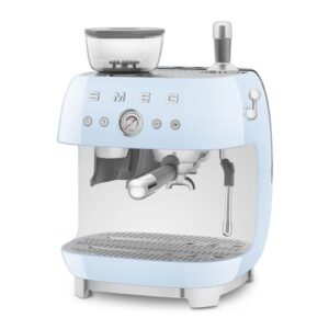 Smeg Retro Semi-Automatic Espresso Machine, EGF03PBUS, Pastel Blue