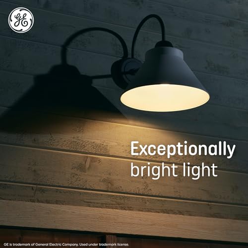 GE Ultra Bright LED Light Bulbs, 100W, Soft White Candle Lights, Clear Decorative CA12 Light Bulbs, Candelabara Base, 3 count (Pack of 1)