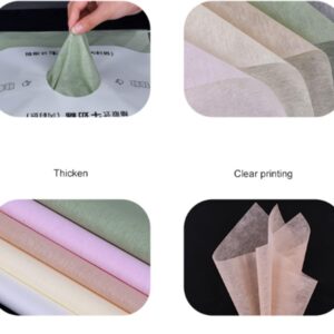 145 Sheets Korean of Cotton Wrapping Flower Paper Non-Woven Floral Wrapping Paper, Waterproof Pleated Withdrawable Flower Bouquet Lining Paper Flower Shop Supplies Floral Gift Packaging Paper