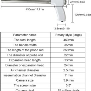 ZWJABYY Artificial Insemination Gun Instrument Cow Visual Endoscope Sperm AI Gun Artificial Insemination Device Deferens Veterinary Breeding Kit,Cattle