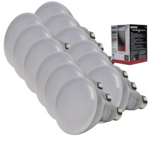 satco s9620-9.5 watt; br30 led bulb; 2700k (12 led light bulbs)