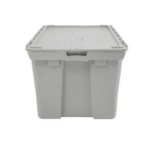 CX 26-Gallon Heavy Duty Tough Storage Container with Flip Lid, (15.3”H x 19.2”W x 28.4”D), Weather-Resistant Design and Stackable Organization Tote [3 Pack]