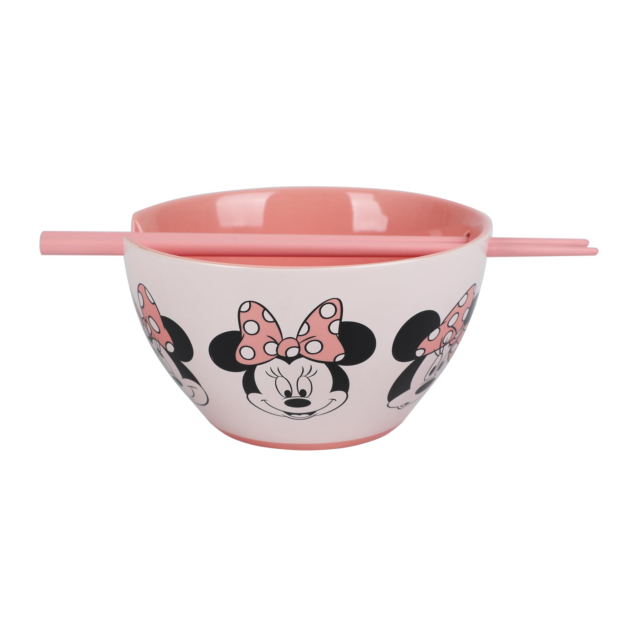 Bioworld Disney Minnie Mouse On-the-Go Ramen Bowl with Chopsticks