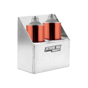 Extreme Max 5001.6294 Propane Torch or Fire Extinguisher Holder for Enclosed Race Trailer, Shop, Garage, Storage - Silver