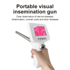 ZWJABYY Artificial Insemination Gun Instrument Cow Visual Endoscope Sperm AI Gun Artificial Insemination Device Deferens Veterinary Breeding Kit,Cattle