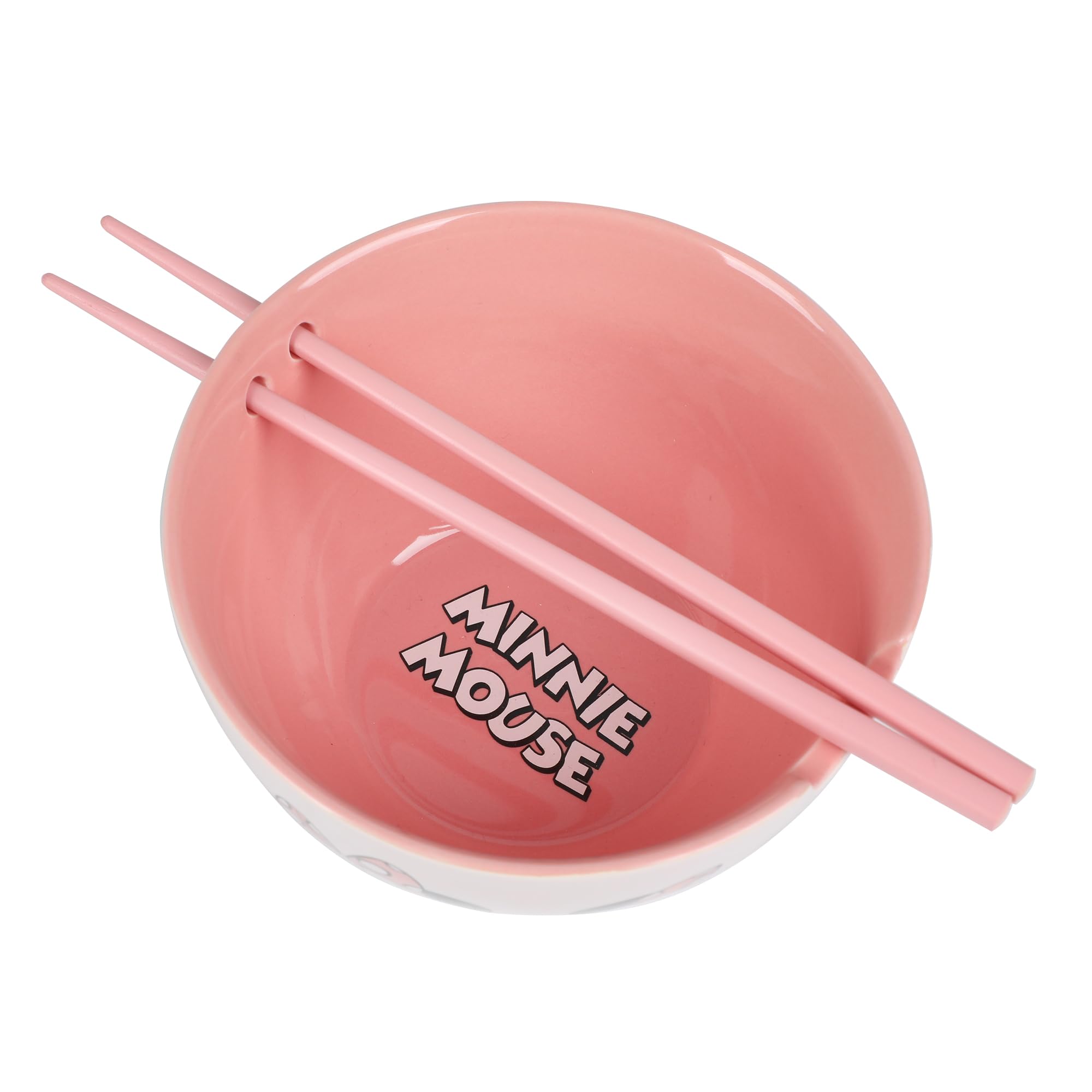 Bioworld Disney Minnie Mouse On-the-Go Ramen Bowl with Chopsticks