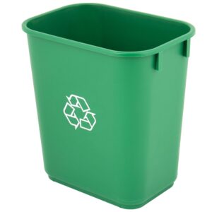 mix.home 10 gallon green rectangular wastebasket restaurant trash can commercial trash can office plastic trash can bathroom garbage bin rectangular trash cans for kitchen janitorial trash can